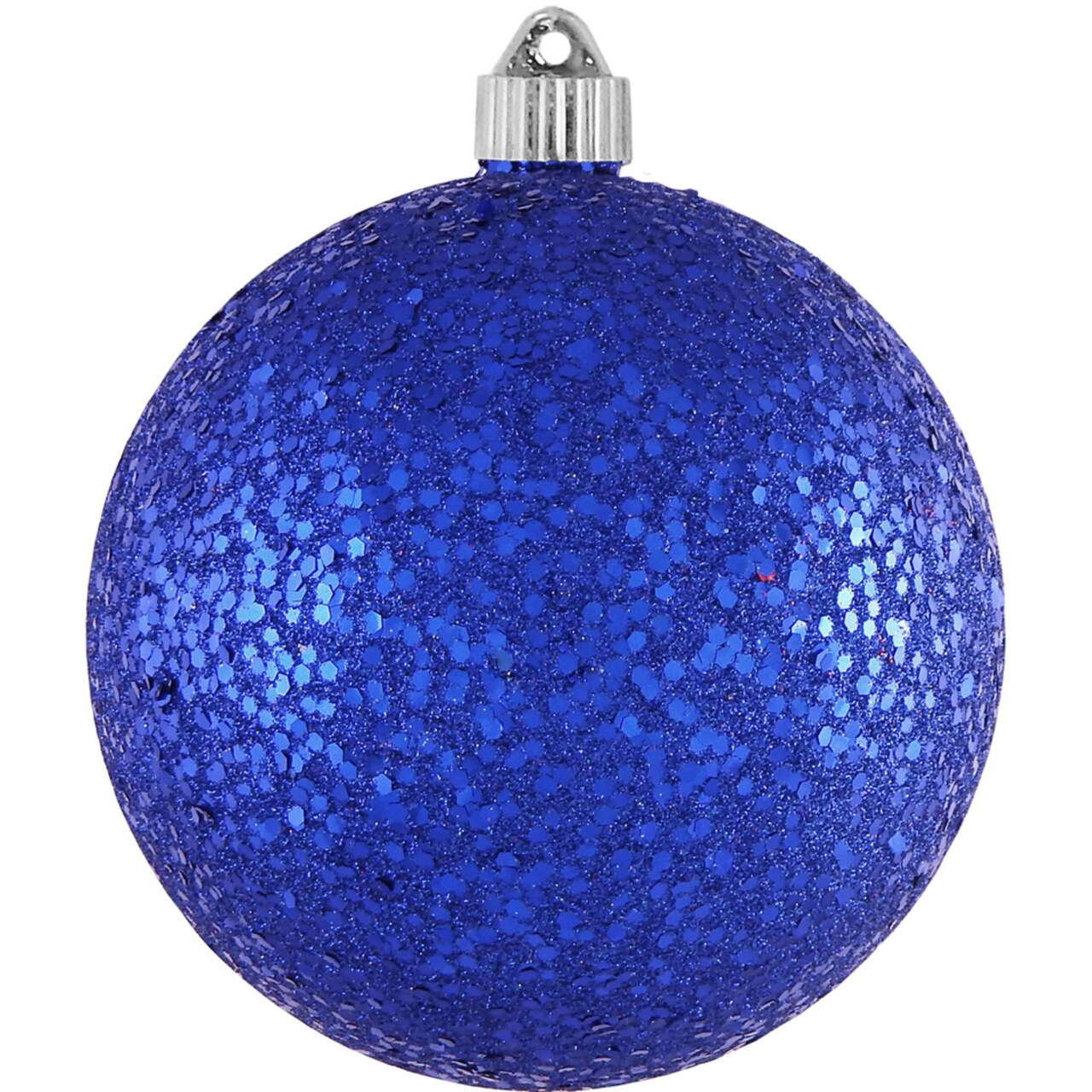 Christmas by Krebs 2ct Dark Blue Shatterproof Glitter Christmas Ball Ornaments 6" (150mm)